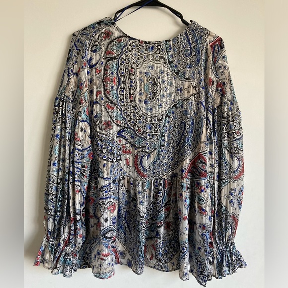 Zara Flowy Paisley blouse - Picture 6 of 7